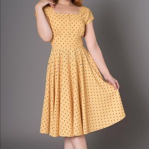 Sheen 1950s Style Polka Dot Dress